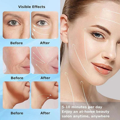 Appareil anti-âge SkinSculpt™ pour massage visage et cou avec LED, EMS et vibrations.