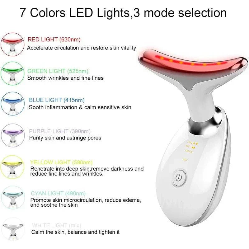 Appareil anti-âge SkinSculpt™ pour massage visage et cou avec LED, EMS et vibration.