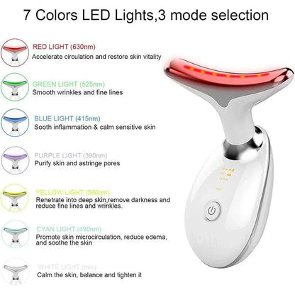 Appareil anti-âge SkinSculpt™ pour massage visage et cou avec LED, EMS et vibration.